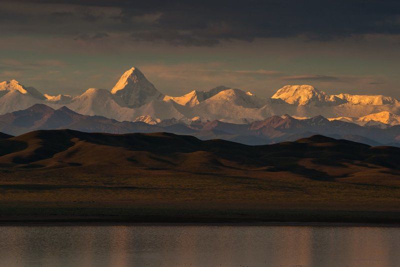 тянь-шань, хан-тенгри, вершины, лето, рассвет Тянь-Шань фото превью