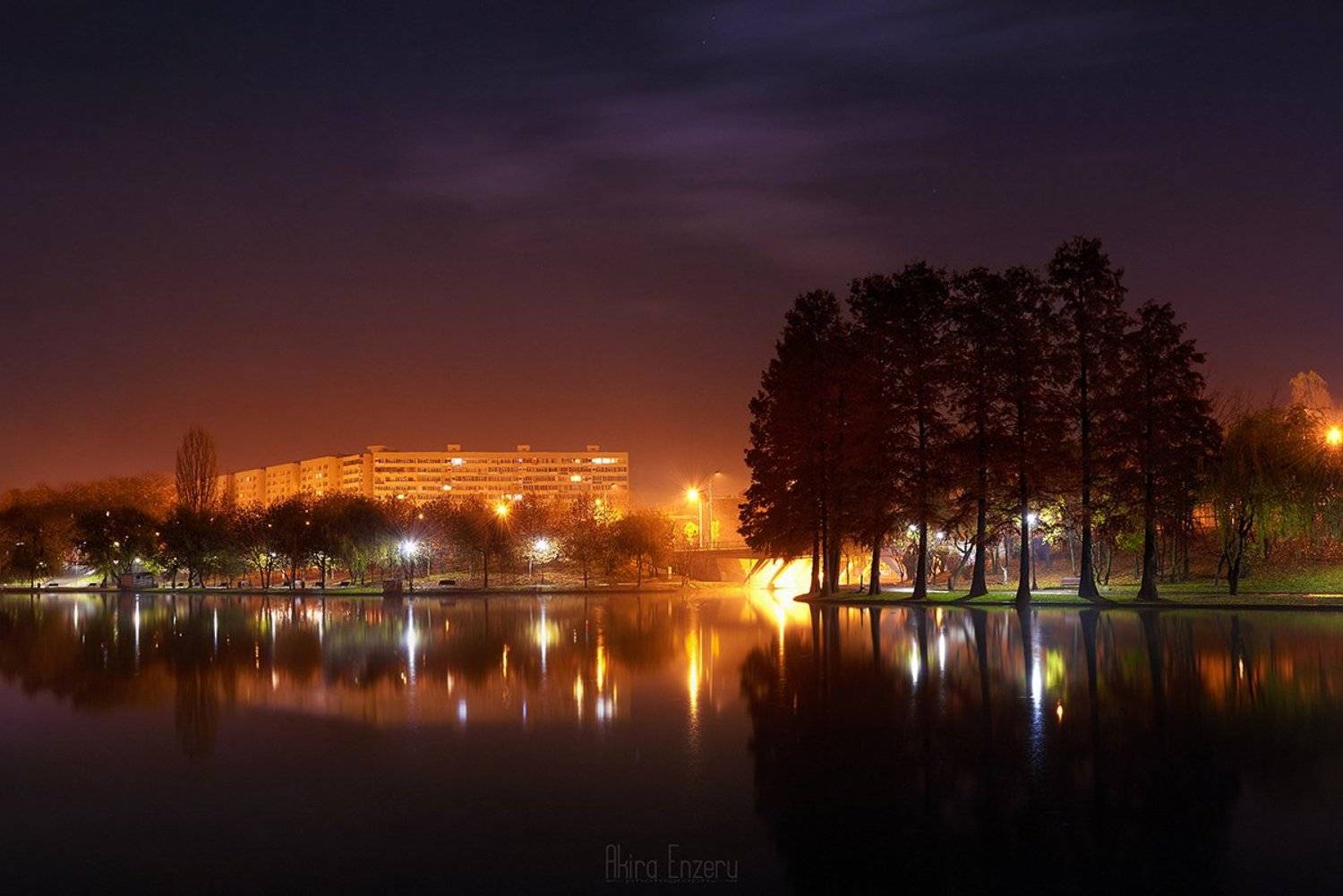 night, landscape,, Enzeru Akira
