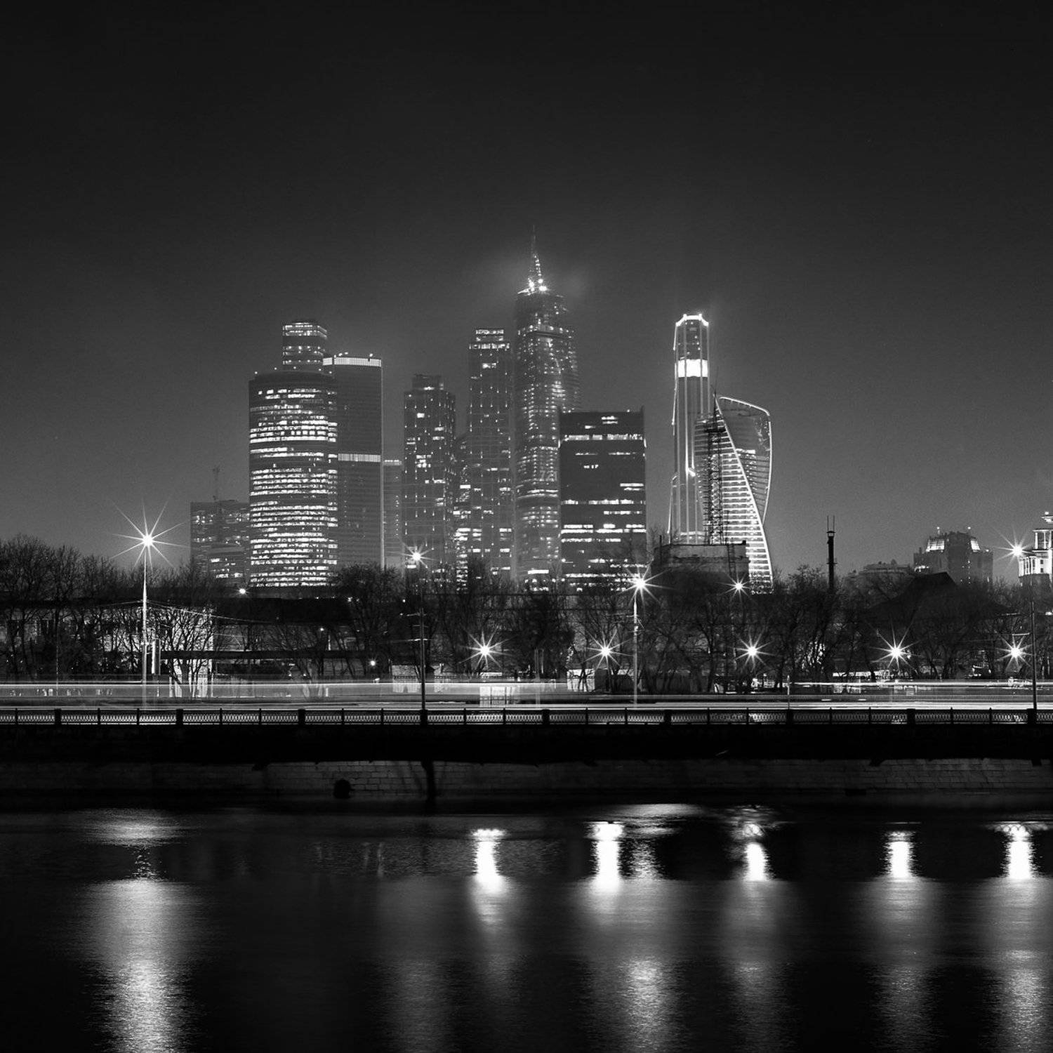 город., ночь., москва., река., Александр Резников