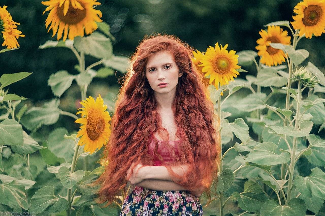 портрет, девушка, рыжая, Александра Савенкова