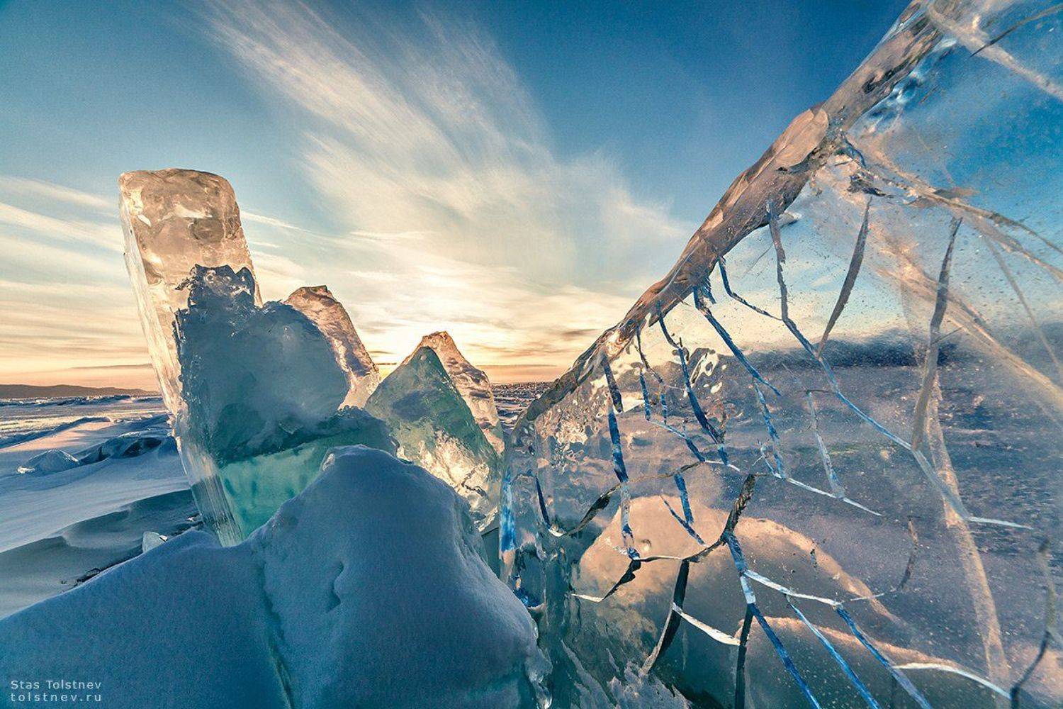 байкал, малое море, ольхон, лед, зима,, Станислав Толстнев
