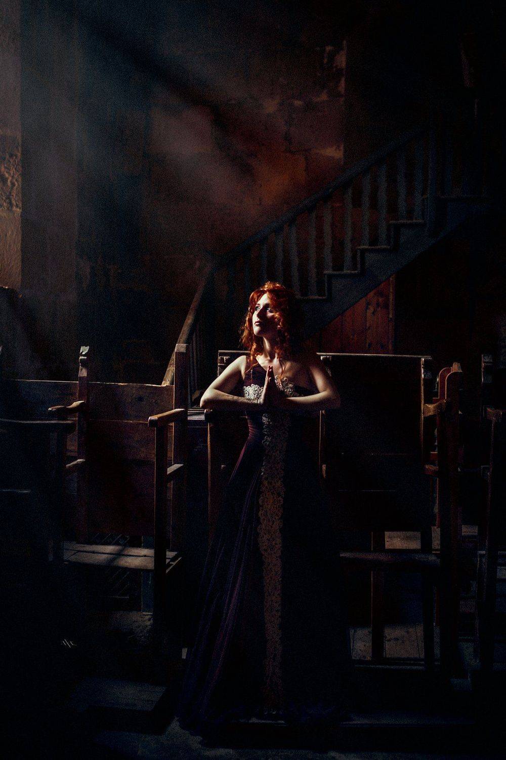 woman, portrait, light, church, mood, Руслан Болгов (Axe)