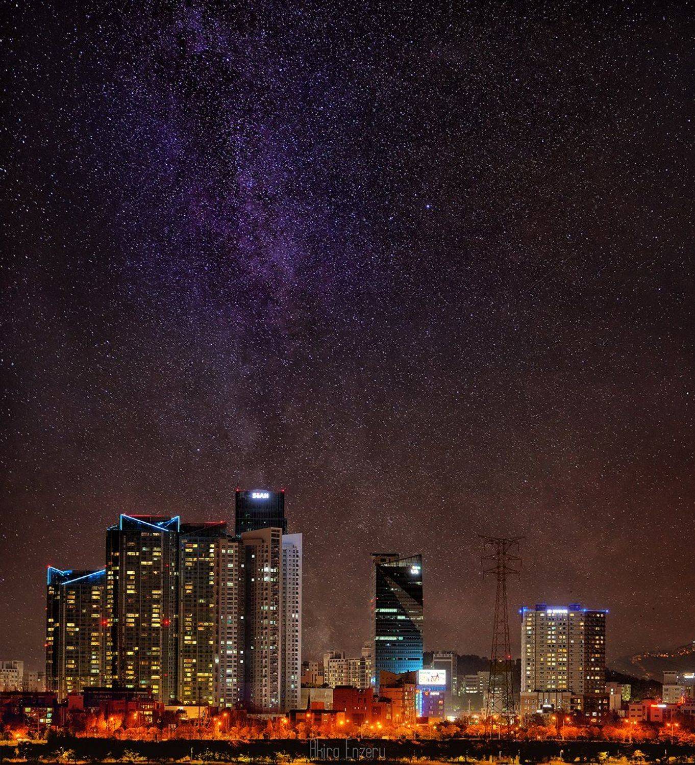night, landscape, seoul, Enzeru Akira