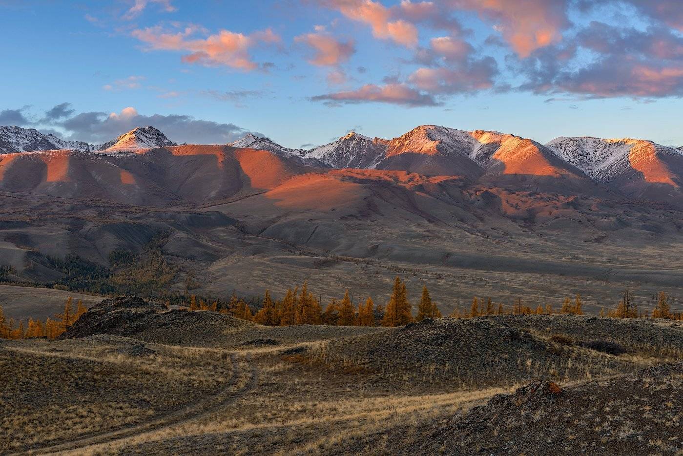 пейзаж, алтай, закат, гоы, облака, небо, Dmitriy  Baginskiy