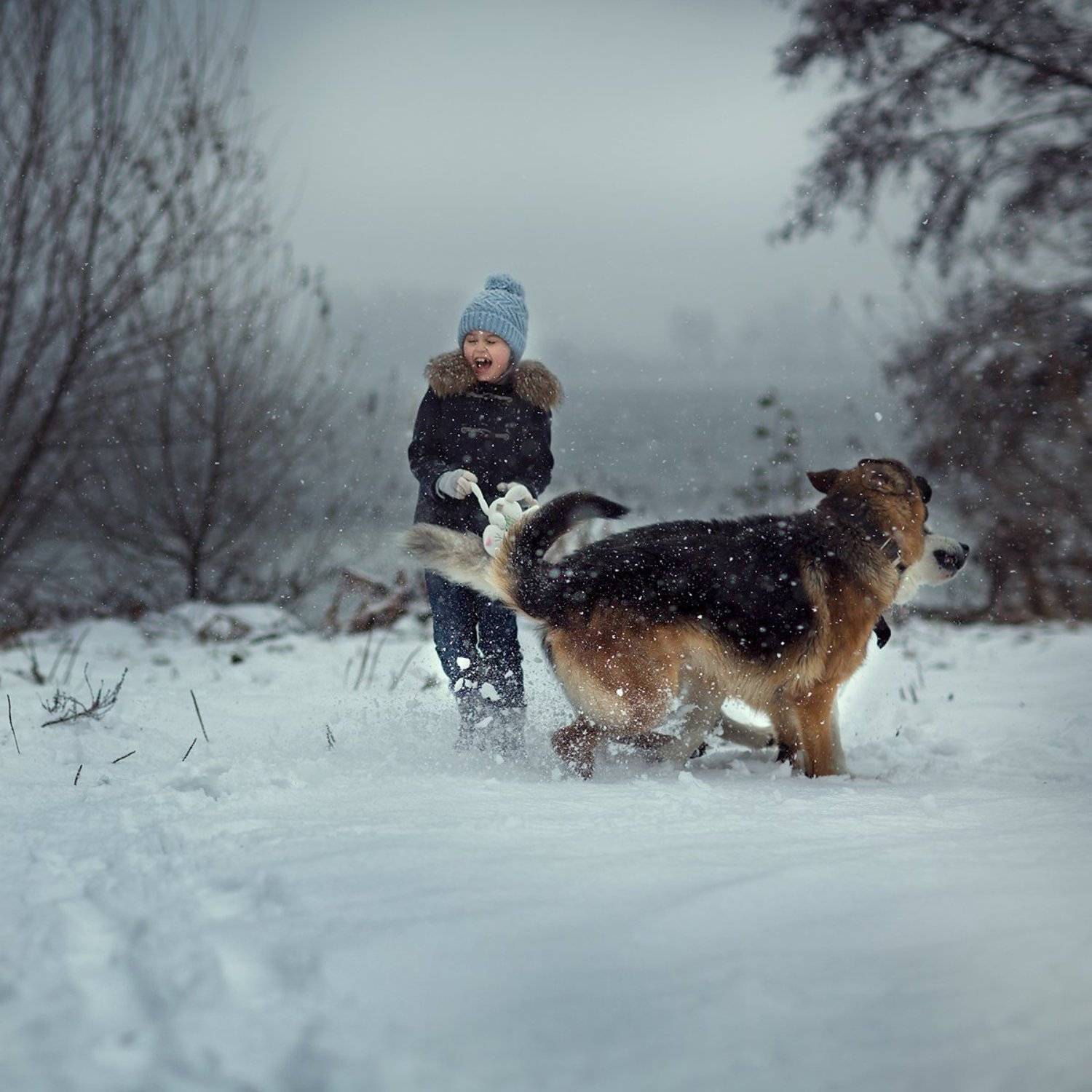 child, kid, childhood, happy, friends, winter, snow, Юлия Карпова