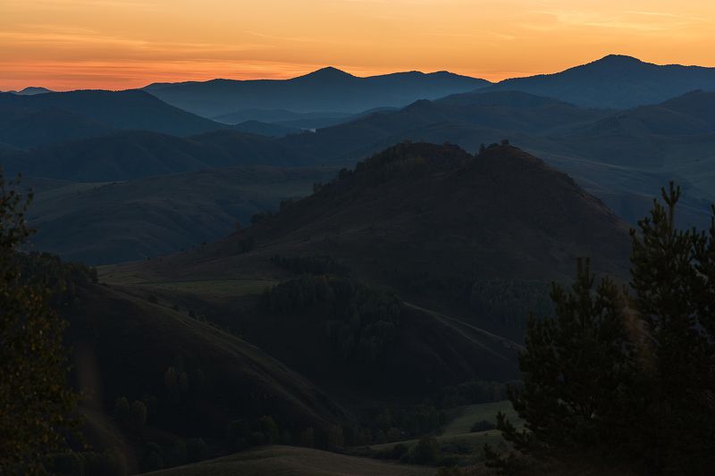 алтай, сибирь, рассвет, altay, altai За пару минут до рассвета фото превью
