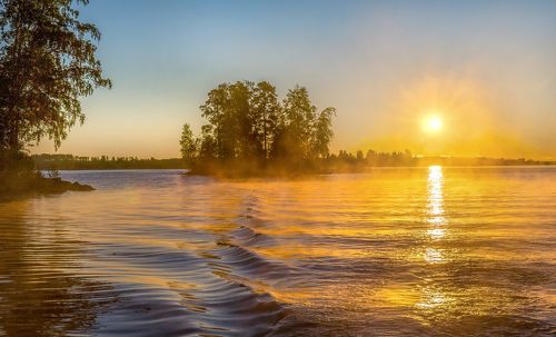 Острова Вуоксы, или утро золотого тумана.