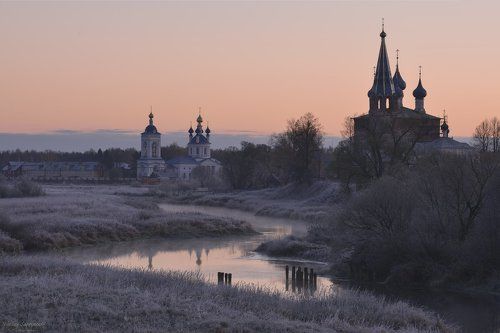 Индевелый рассвет в Дунилово: старые и новые ракурсы