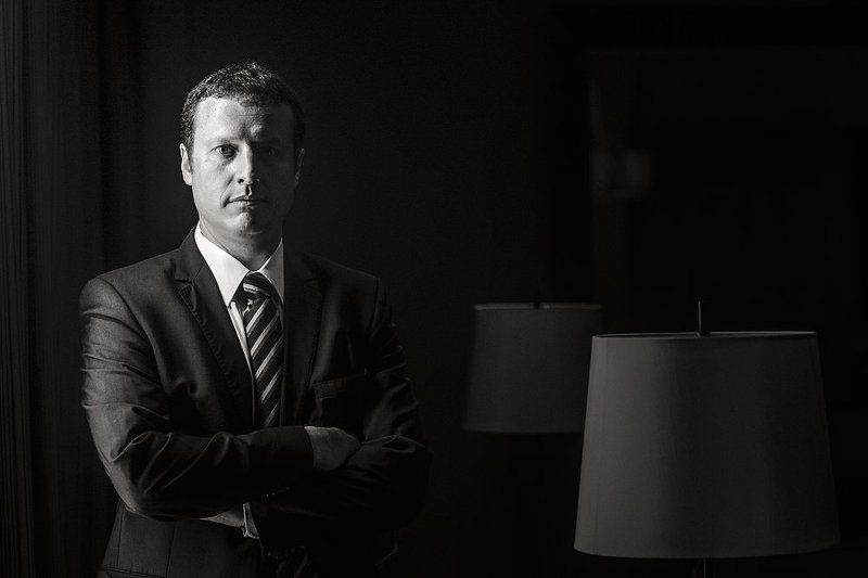 b&w Potrait  kevin фото превью