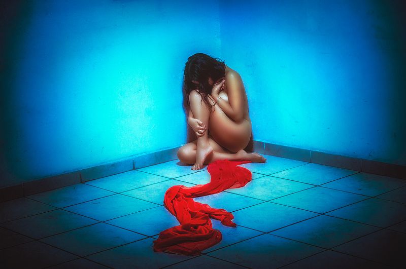 Portrait, Cyan, Fine Art, A Sense of Feeling фото превью