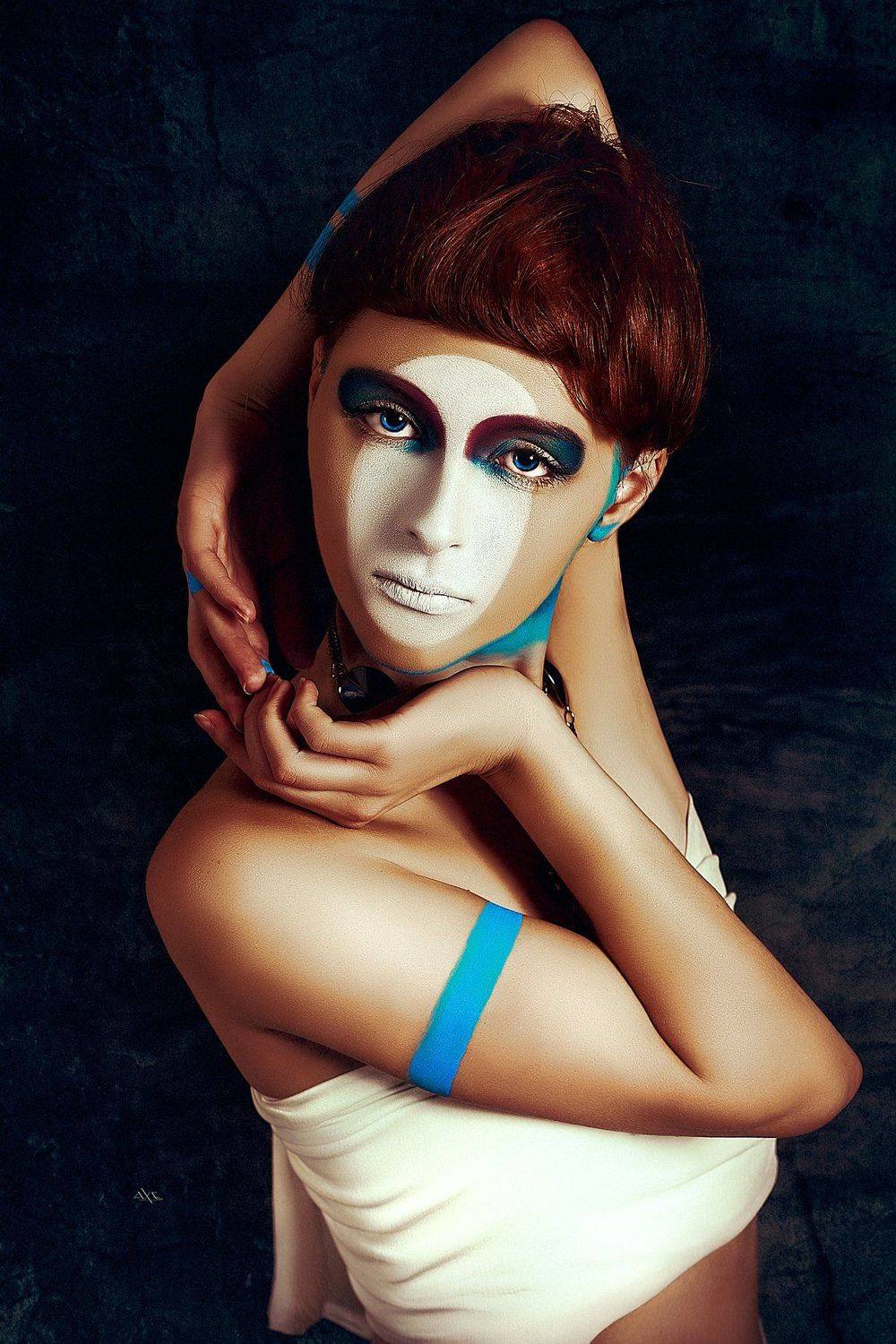 woman, portrait, bodyart, Руслан Болгов (Axe)