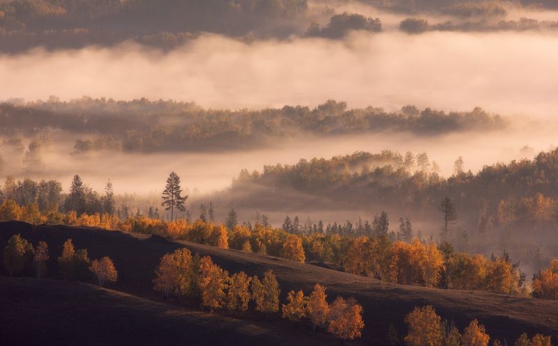 хребет нурали, южный урал, осень Погружение в осень фото превью
