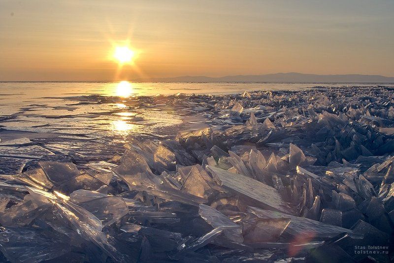 байкал, малое море, ольхон, лед, зима, Осколки фото превью