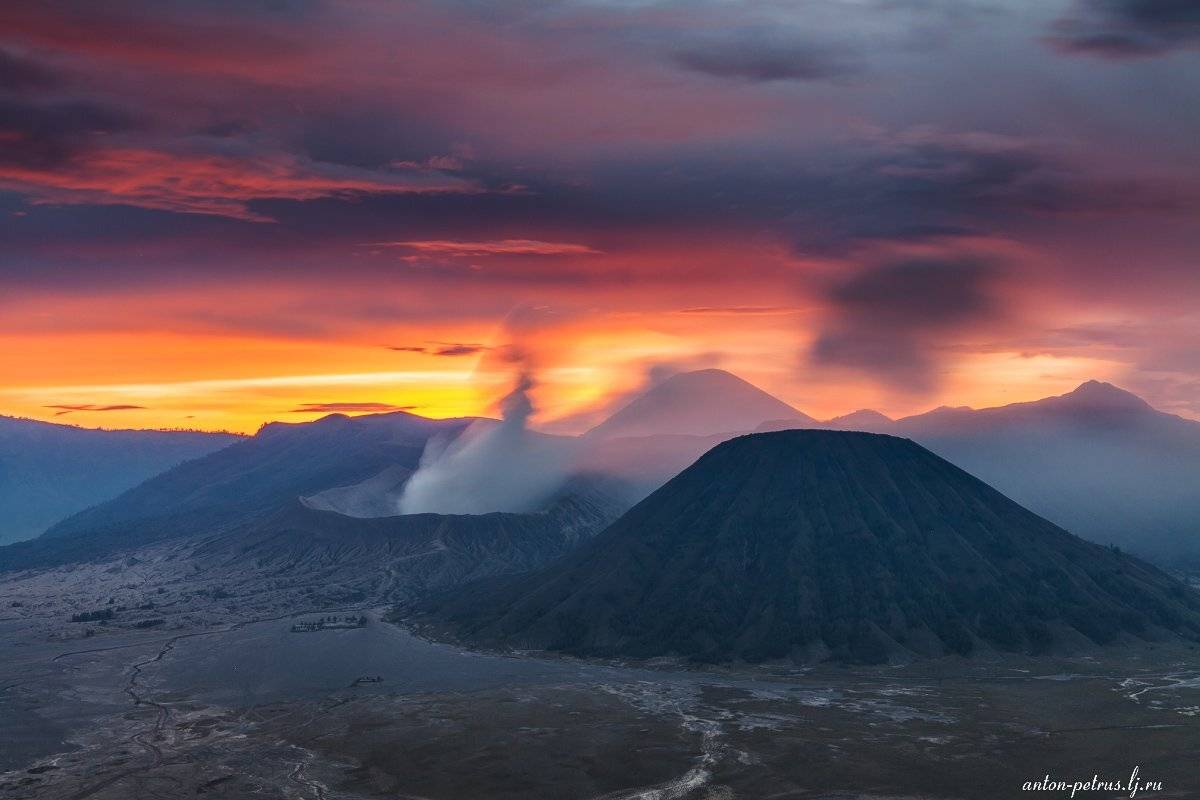 индонезия, вулкан, бромо, закат, Антон Петрусь