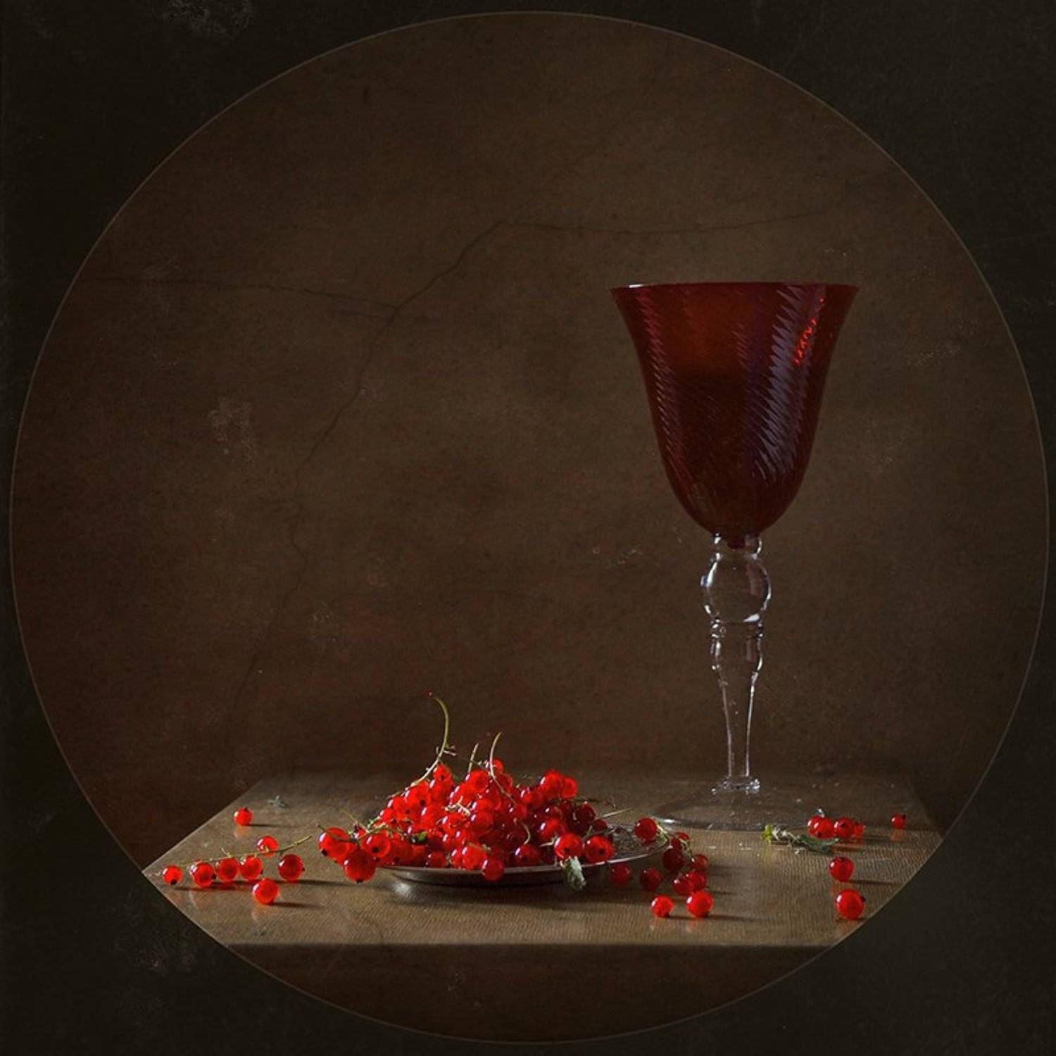 натюрморт, ягода, красная смородина, Курочкина Диана