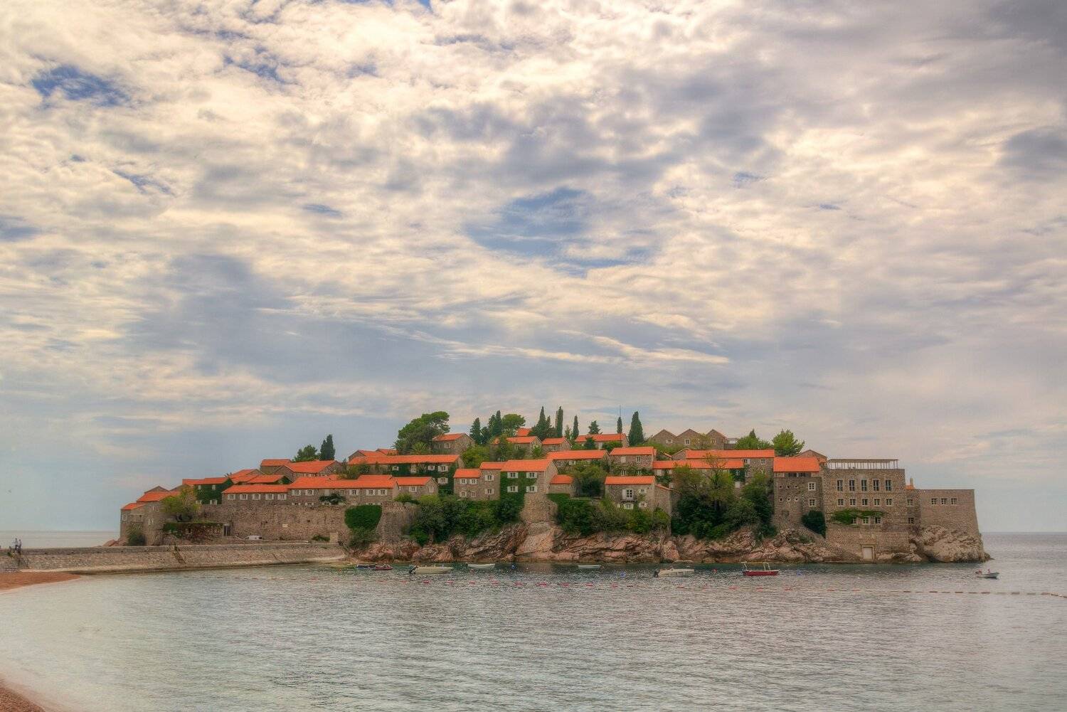 Черногория, Montenegro, остров, island, Sveti Stefan, Свети Стефан, море, sea, Мержанов Дима