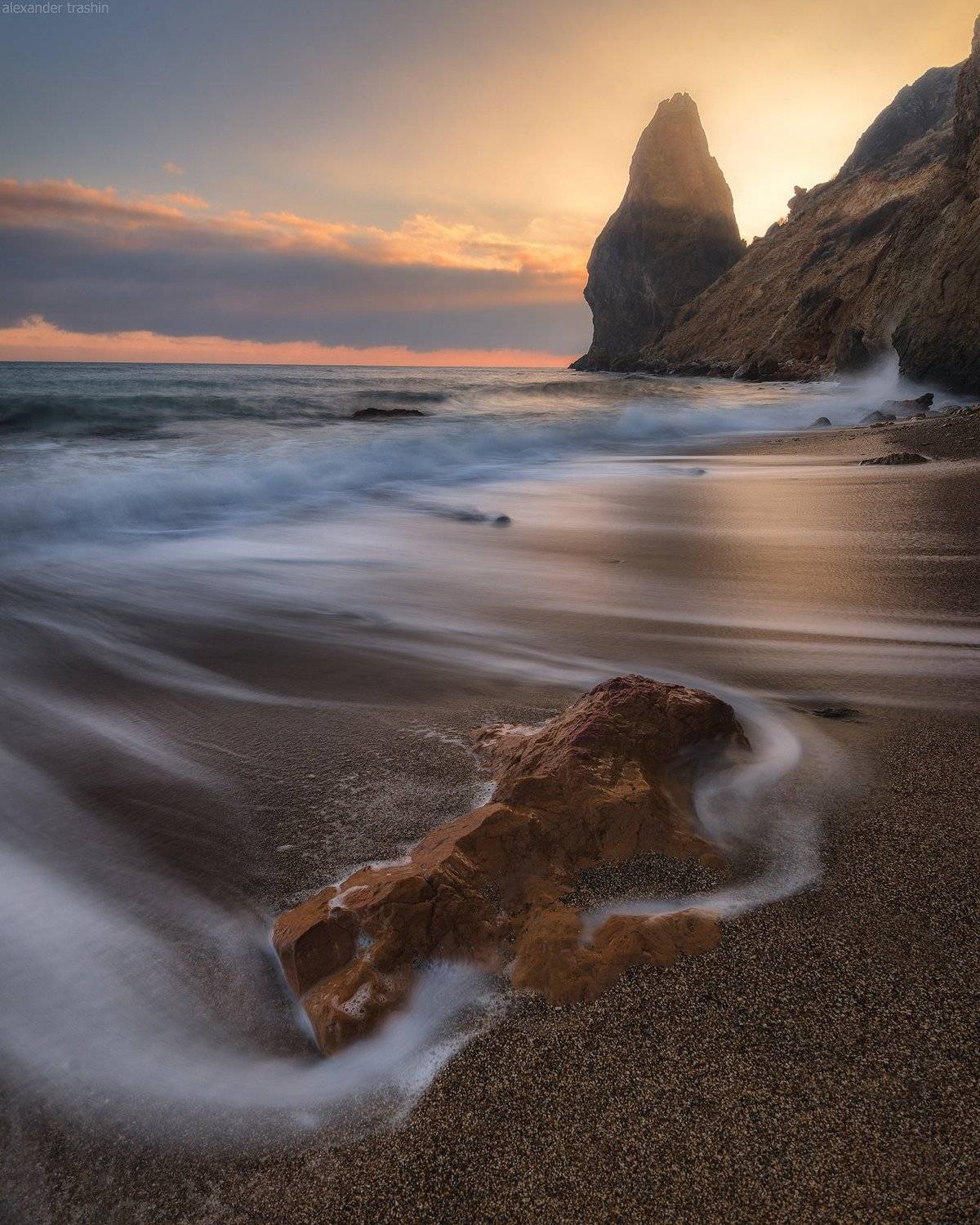 крым, балаклава, закат, осень, фиолент, Александр Трашин