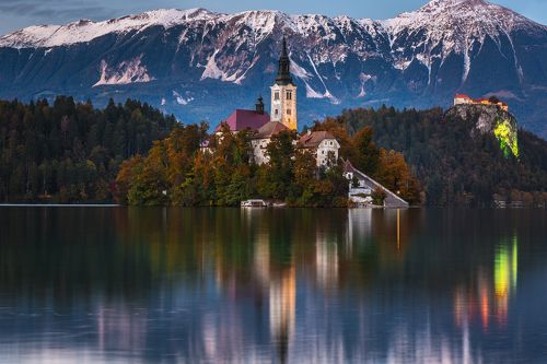 Evening in Bled