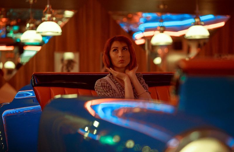 цвет, свет, девушка, модель, портрет, портрет девушки, красотка, художественный портрет, фэшн, girl, model, beauty, fashion, art portrait, color Ретро фото превью