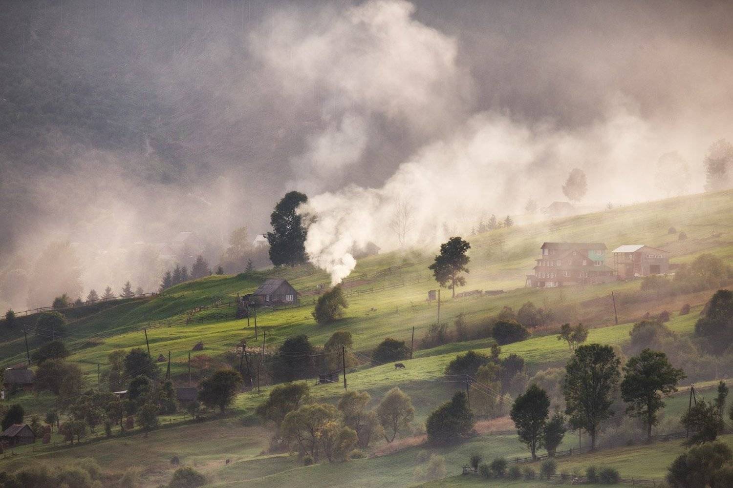 Карпаты, Горы, Осень, Сентябрь, Вечер, Вейзе Максим