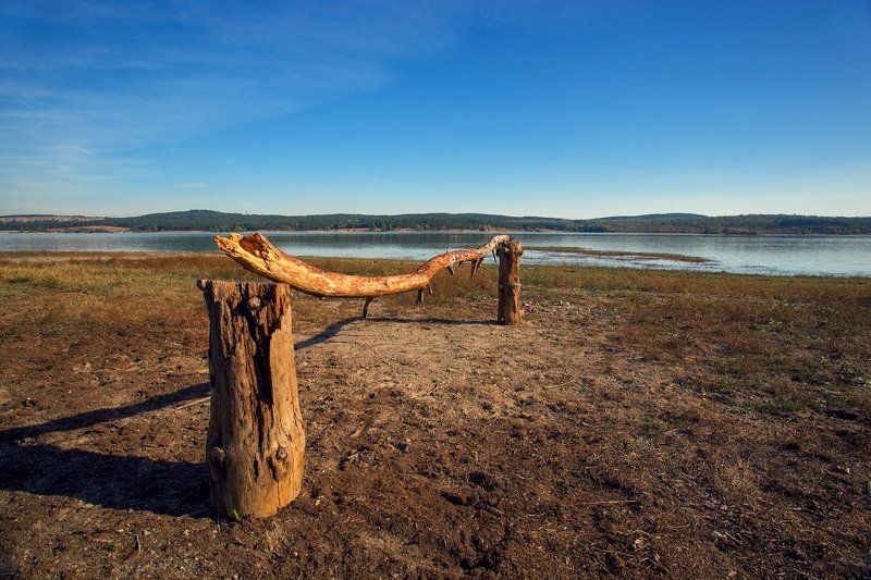 На берегу Симферопольского водохранилища фото превью