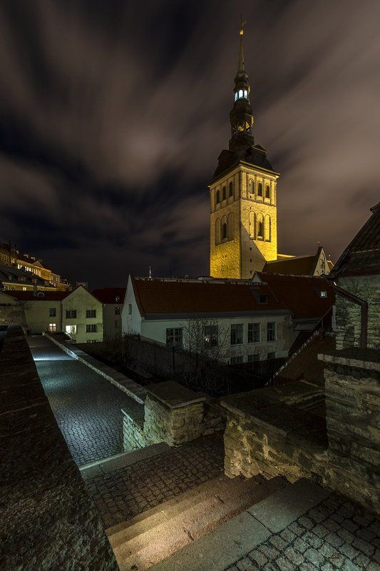 Ночной Таллин. фото превью