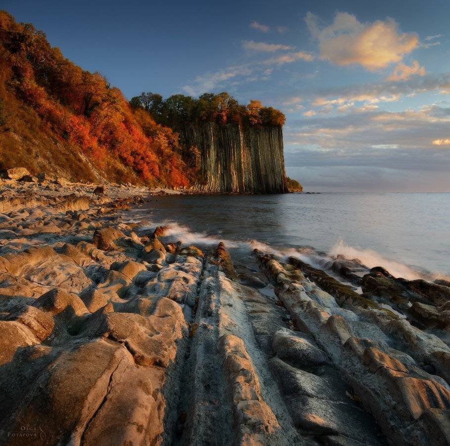чёрное море, скала киселёва, туапсе, осень, закат, Степаненко Ольга