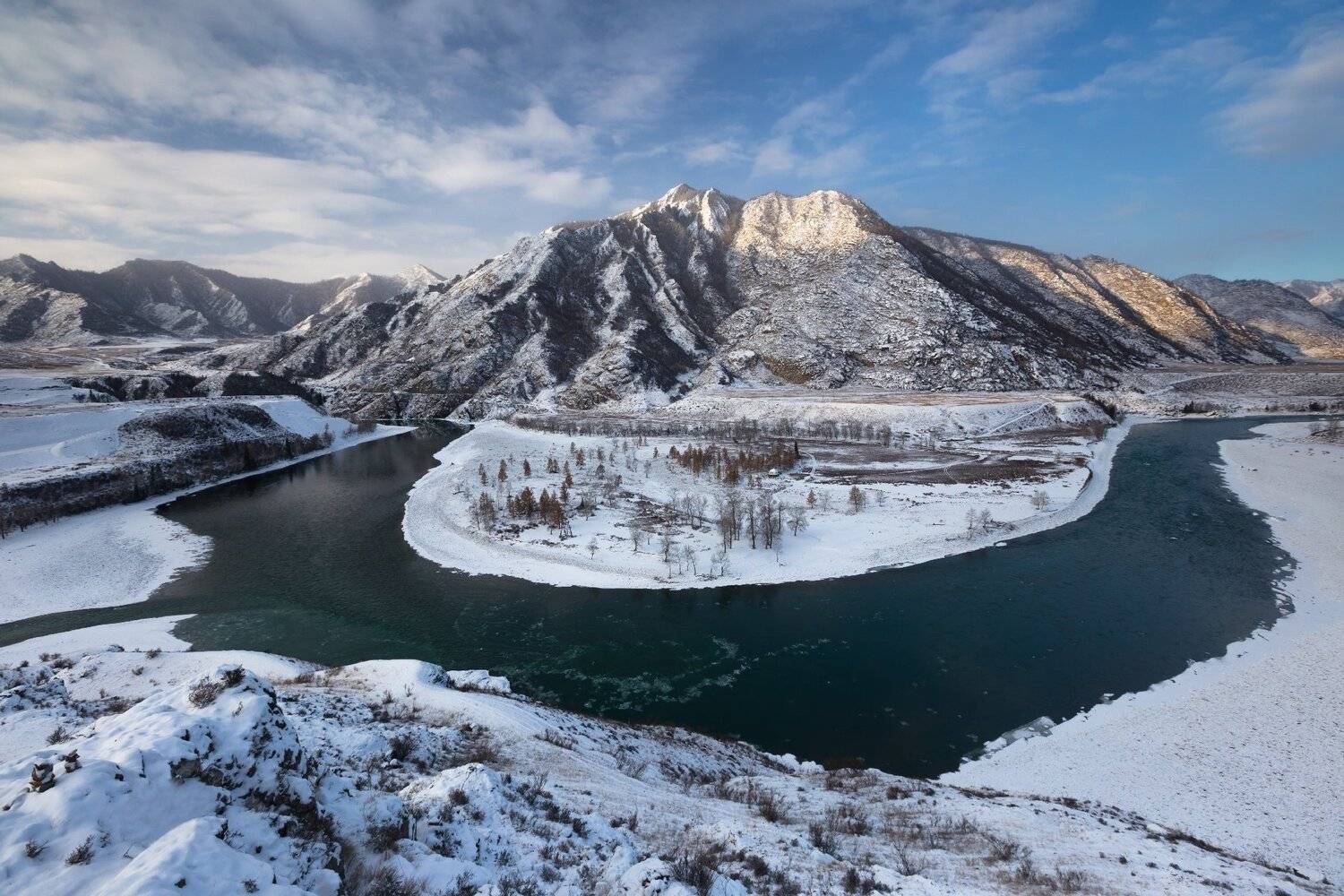 Горный Алтай, Чуя, Катунь, рассвет, утро, горы, Виктор Зайцев
