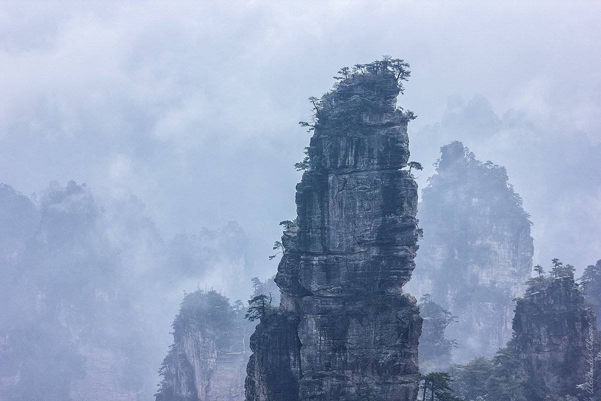 китай, пандора, аватар, скалы, туман, Чжанцзязцзе , Александр Чазов