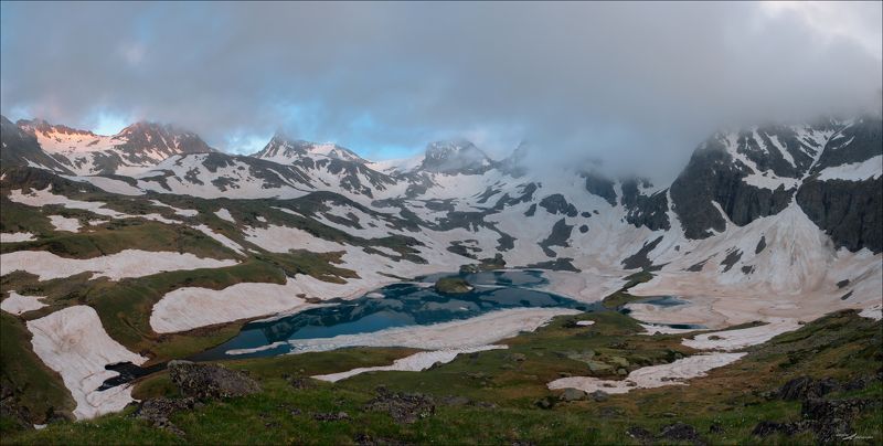 Озеро, безмолвия, КЧР, Россия, Кавказ, горы Озеро безмолвия фото превью
