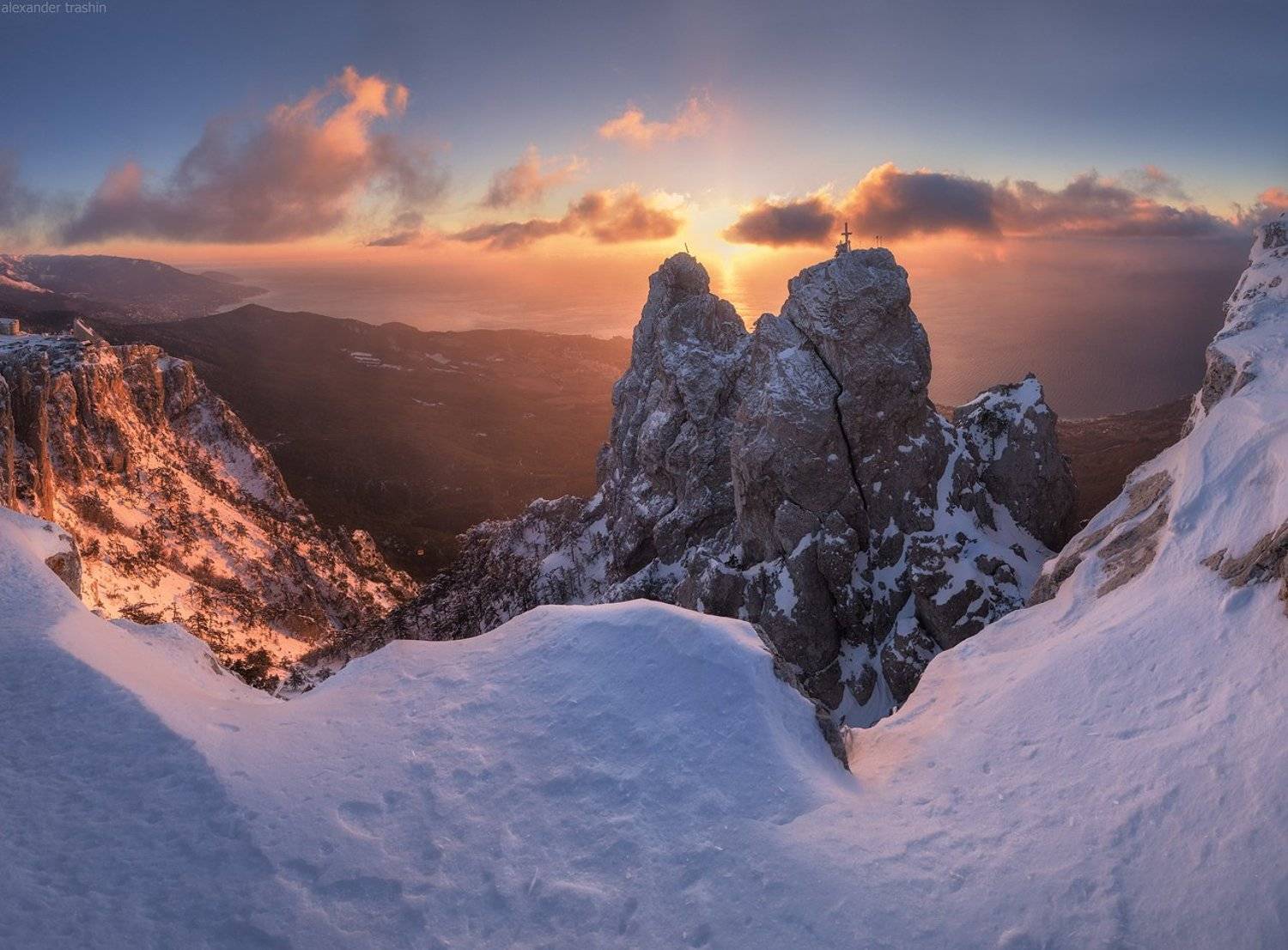 крым, ай-петри, зима, рассвет, Александр Трашин
