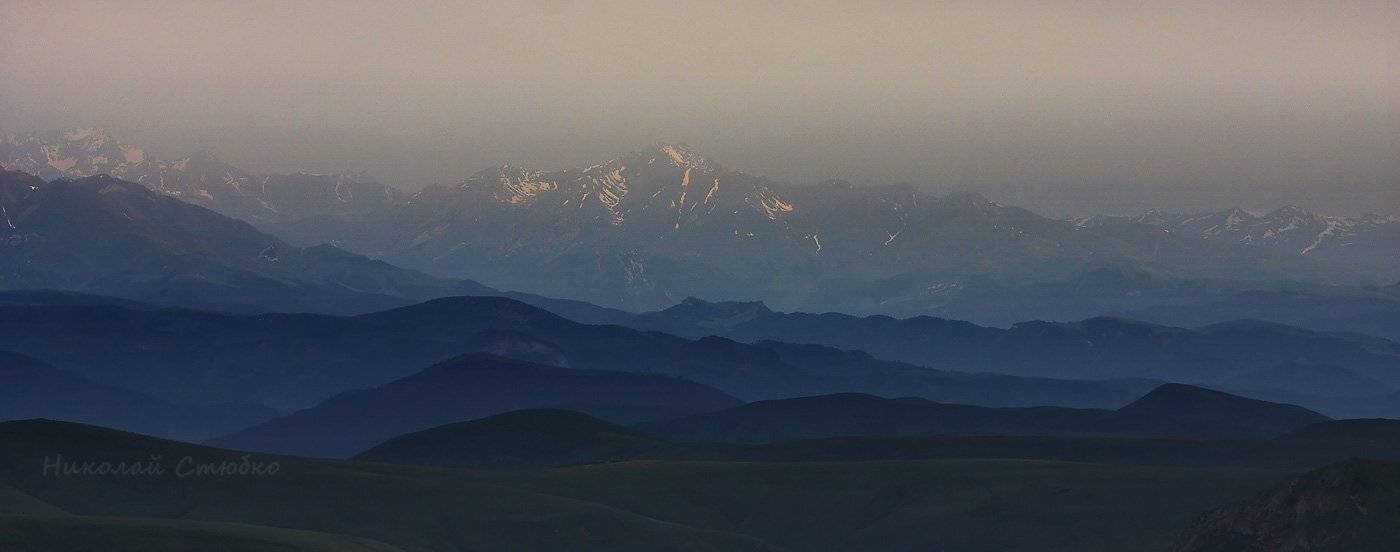 кавказ, горы, Николай Стюбко