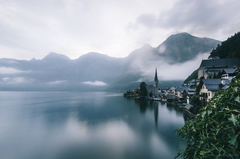 Австрия, озеро, горы, Альпы Classic Hallstatt фото превью