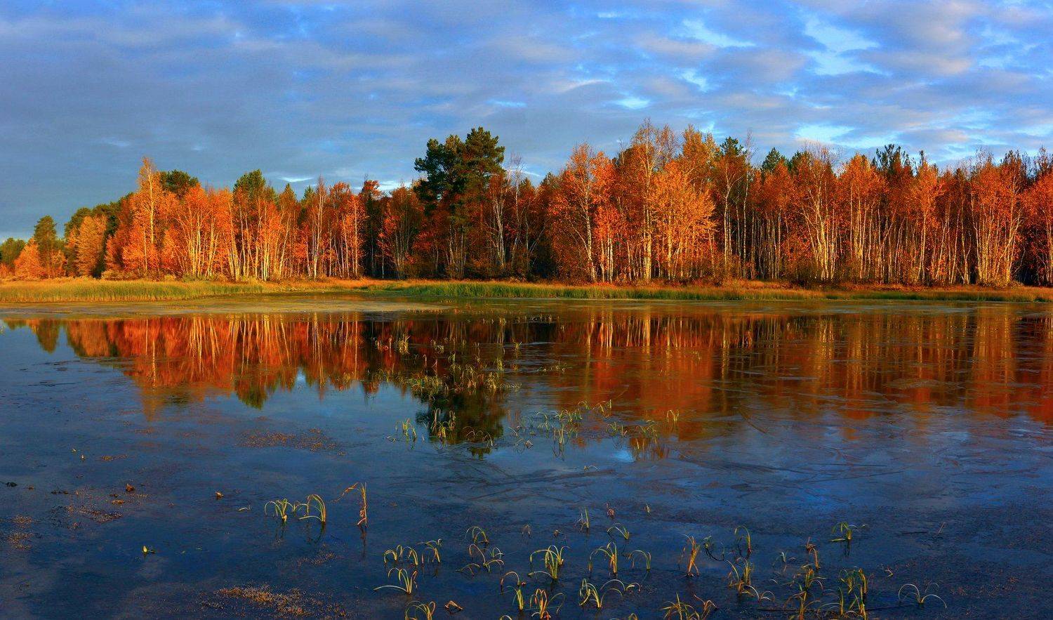 озеро арантур, отражения. осень,, Татьяна Борисова