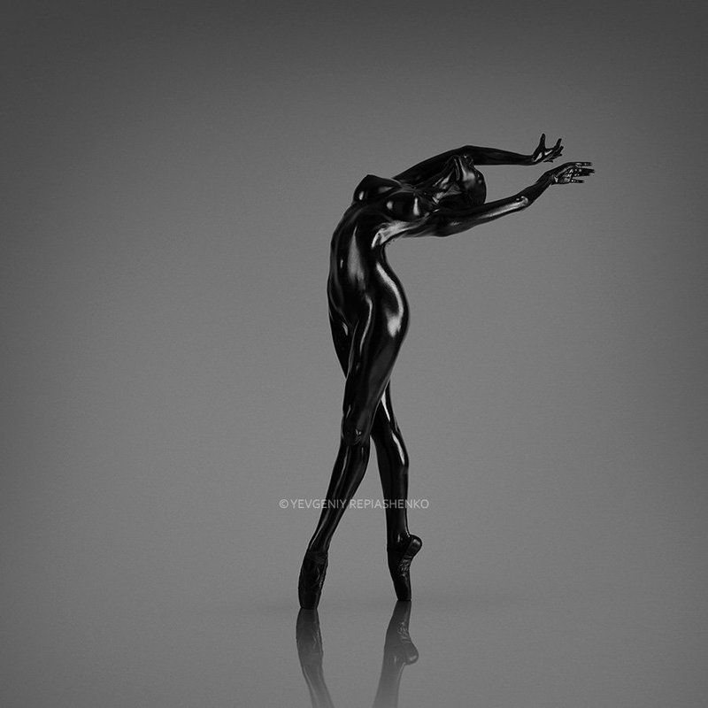 spirit, fine art, ballet, балет, гимнастика ,гимнаст, хореография, ballerina, балерина, dance,танец, скульптура, dancer, танцор, шпагат, bw, repiashenko, yevgeniy repiashenko, репяшенко, евгений репяшенко, painting, bodyart, бодиарт, black, чёрный  фото превью
