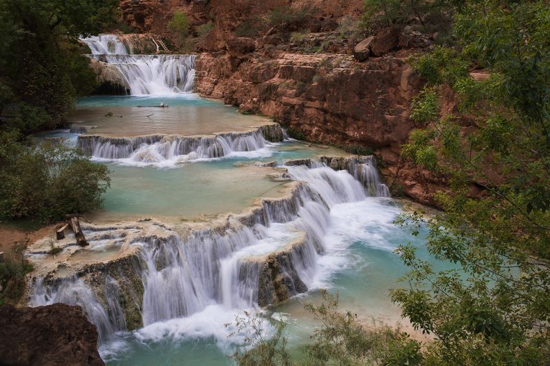 Супай, Хавасу, Гранд каньон, река, какскад, водопад, Америка Бирюзовая река фото превью