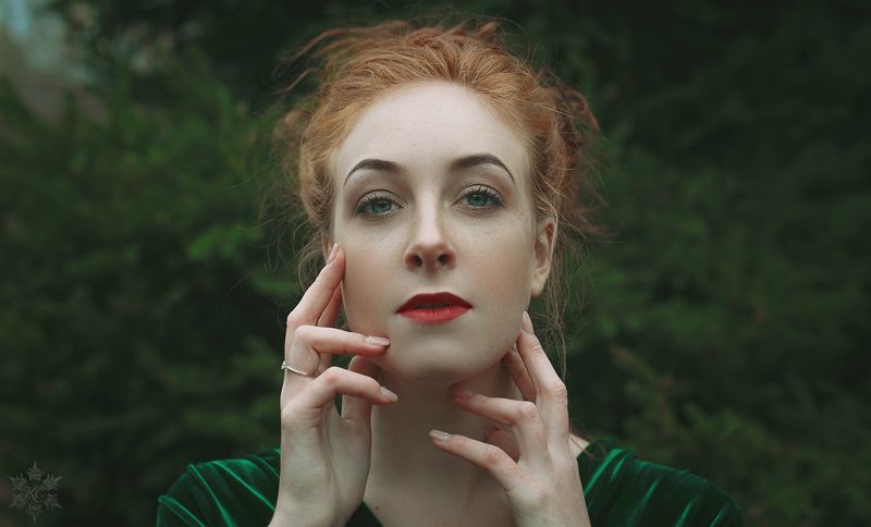 девушка, лес, осень, girl, forest, autumn Марго фото превью