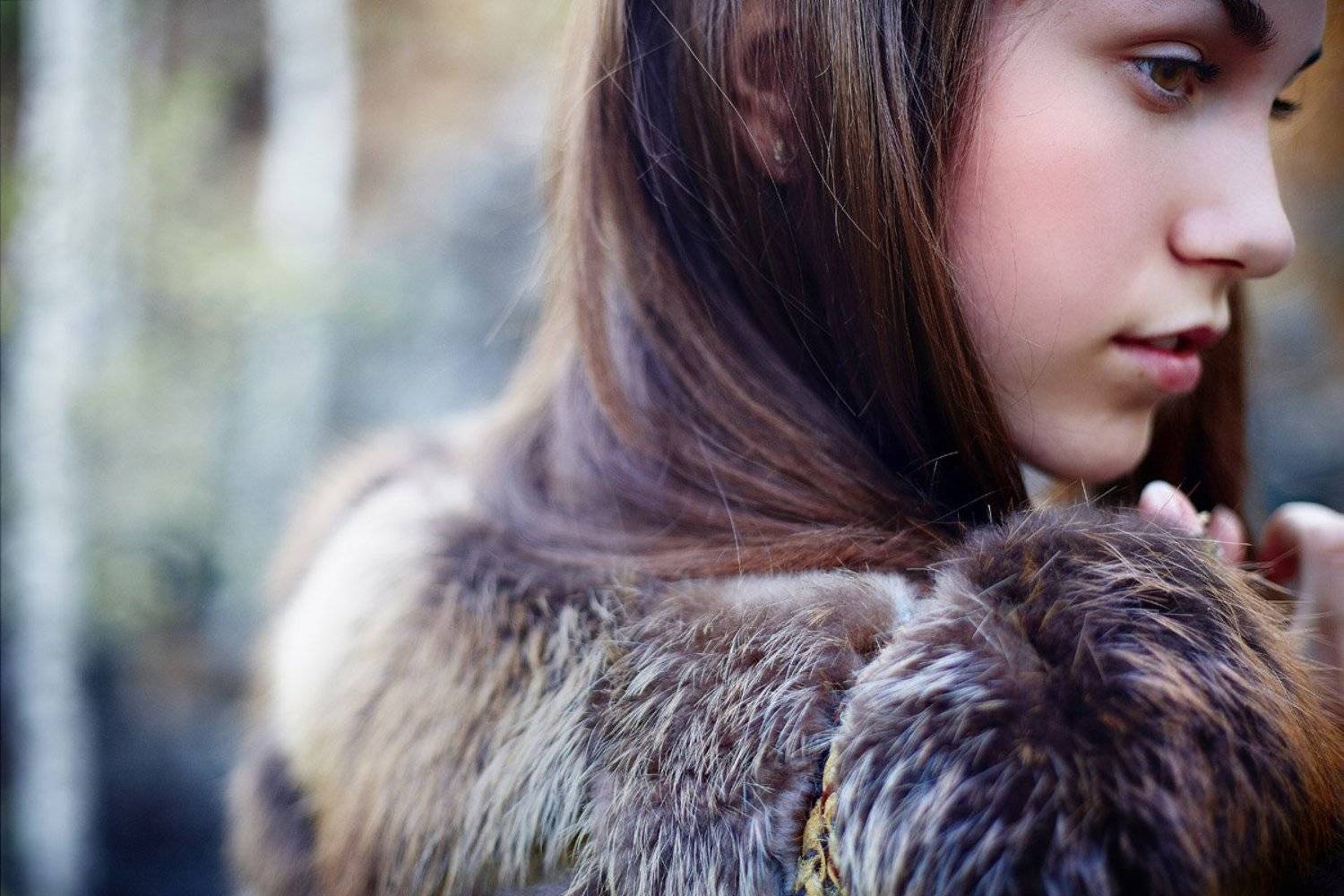 мех, девушка, Rozanov Kirill