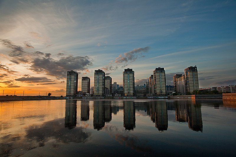 закат Закат у моря фото превью