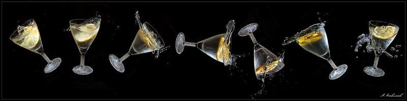 Летающие бокалы фото превью