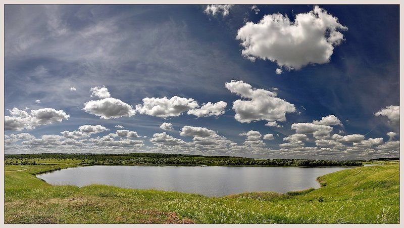 пейзаж, природа, лето, небо, облака, панорама Нижегородская область фото превью