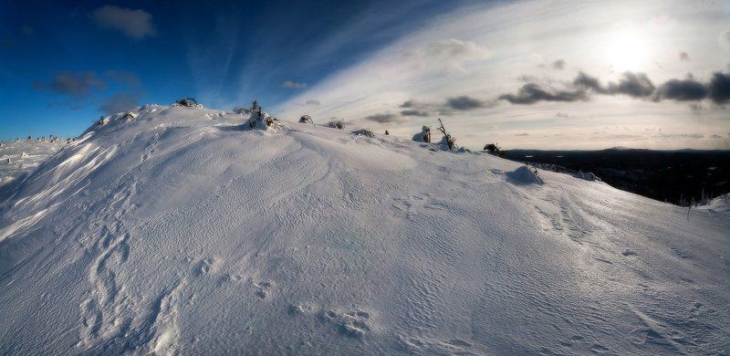 Гора Киввака, гора Нуорунен и заячьи следы... фото превью