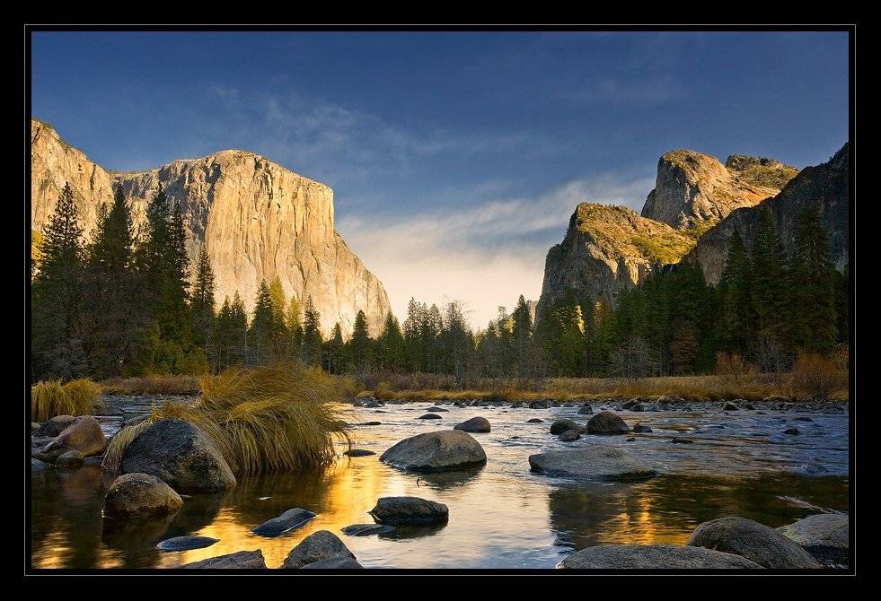 yosemite valley, merceded river, california., Ben Marar