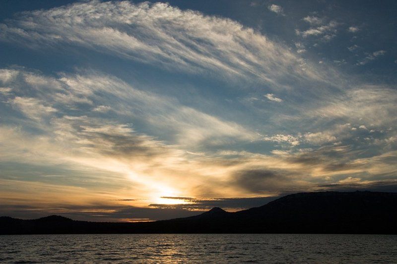 закат, озеро, зюраткуль Рисовало небо сказку... фото превью