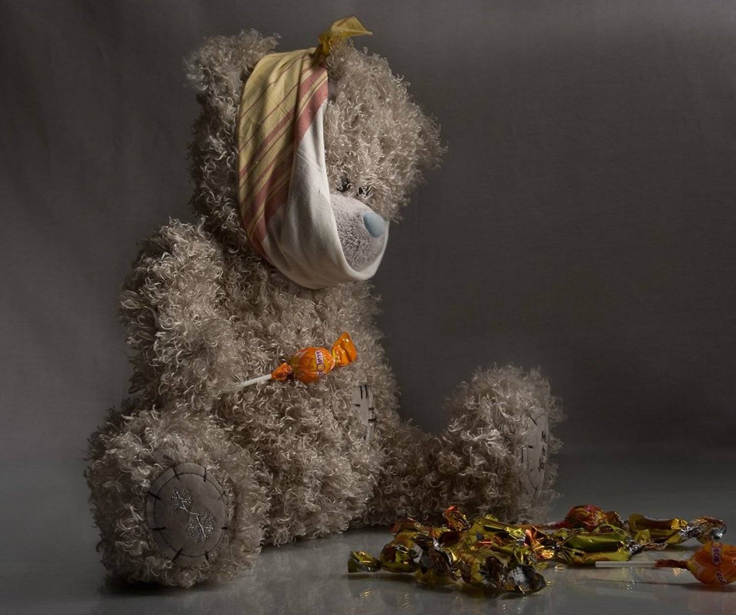 медвежонок, конфеты, игрушка, прошлое лето