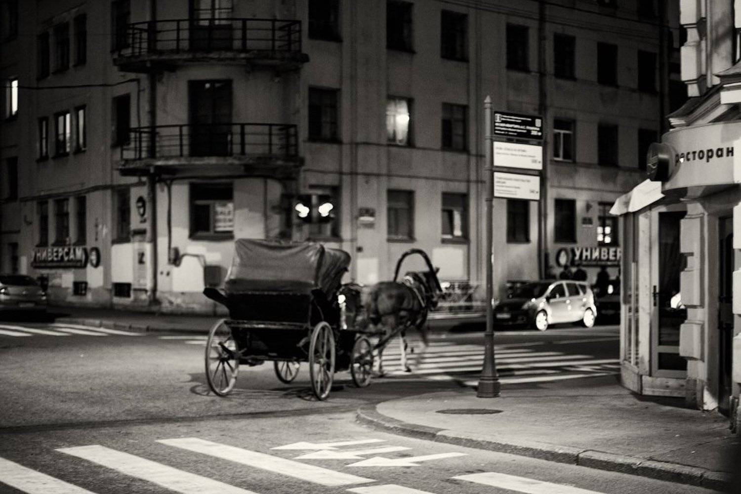 россия, санкт-петербург, город, улица, карета, ложадь, перекресток, призрак, dyadyavasya, Дмитрий Шамин