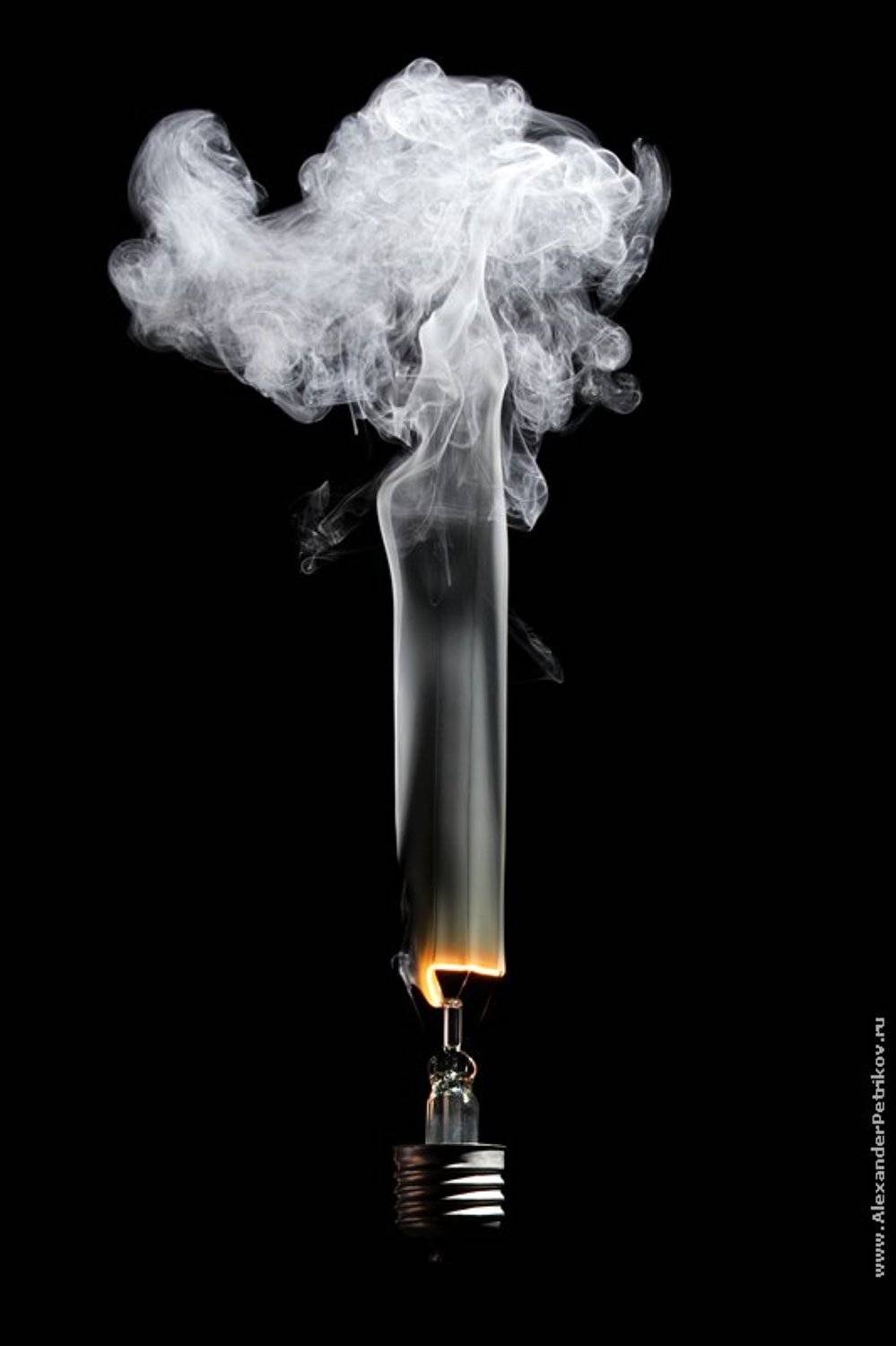 лампочки, 100, ватт, дым, Александр Петриков
