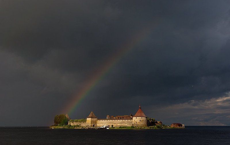 ладога, крепость, орешек, нева Невская радуга фото превью