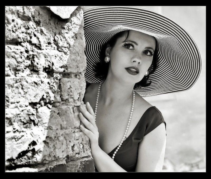 dolche vita. дама, шляпка, ретро, лето Dolche Vita* фото превью