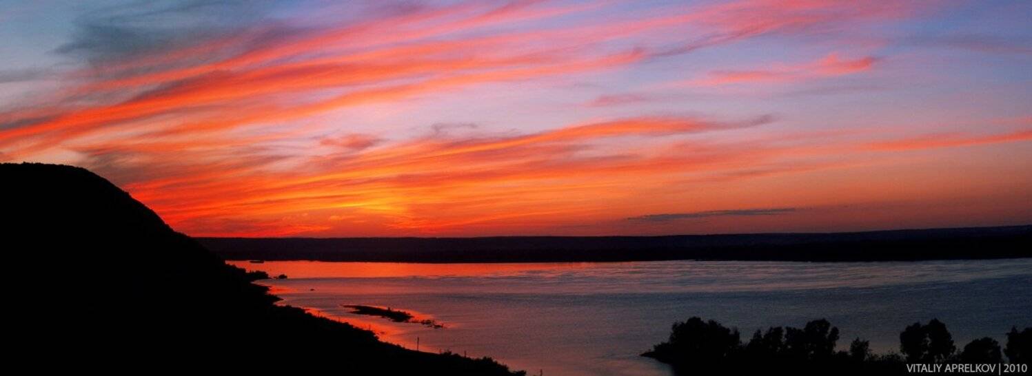 самара, лука, ширяево, панорама, закат, 2010, Виталий